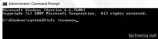 Sfc /scannow command