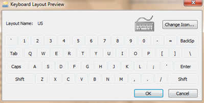 Keyboard layout preview