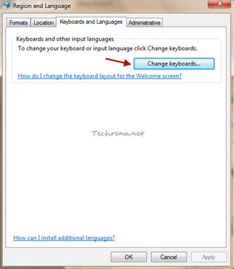 language change input techrena keyboard window windows languages button again services text
