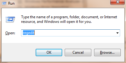 regedit run command