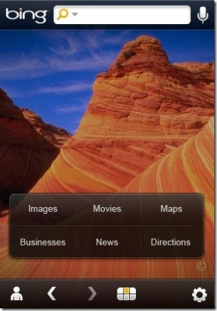 Bing apple iphone application