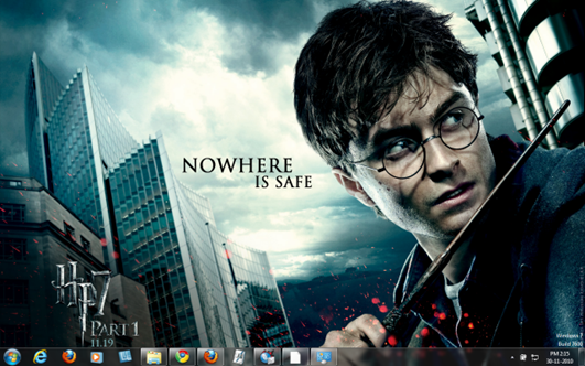 harry potter 7 wallpaper for desktop. Harry Potter 7 Windows 7 theme