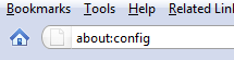 about: config firefox