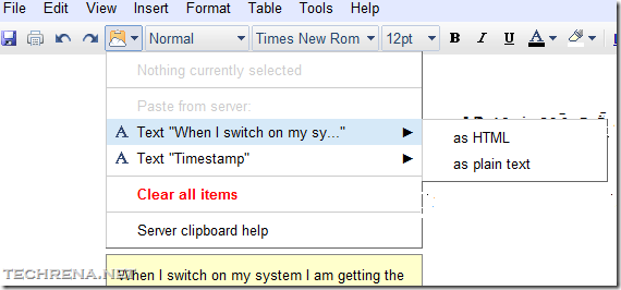 Server Clipboard Copied Items2