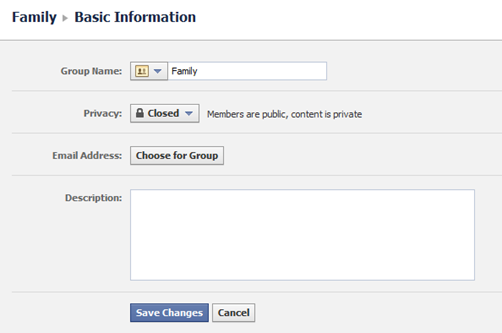 Basic information facebook group