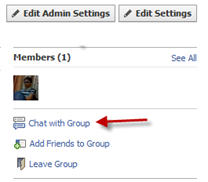 group chat in facebook