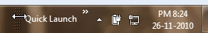move quick launch bar