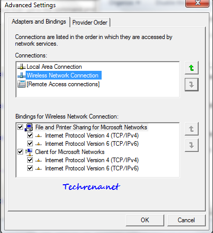 Network Connection Priority Vista