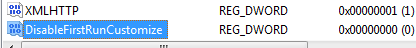 DisableFirstRunCustomize