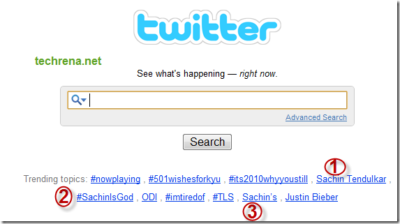 sachin on twitter trending topics