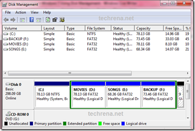how to format my hard drive from partition windows 7