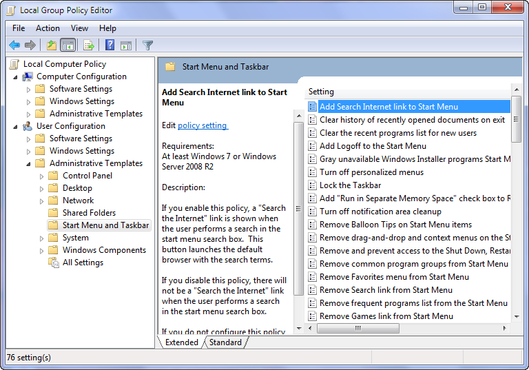 Windows 7 Clear Recent Programs List