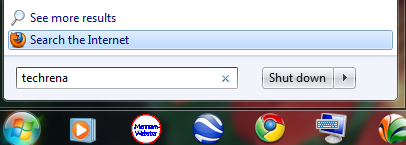 start menu internet search