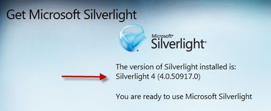silverlight version checker