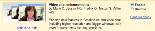 Gmail Video chat enhancements