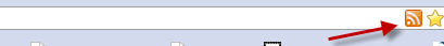 RSS feed icon in firefox