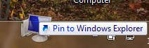 Pin My Computer to Taskbar