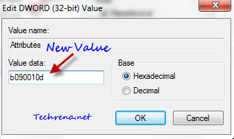 Attributes reg values shellfolder new Dword