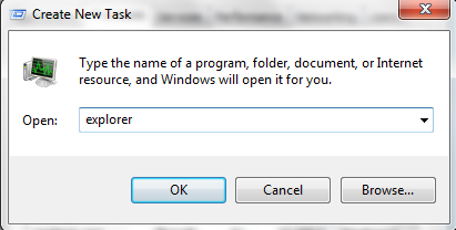 New task from Task manager