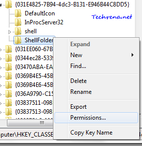 ShellFolder permissions for libraries reg entries