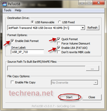 Install Windows Xp Usb Pe To Usb No Disk Found